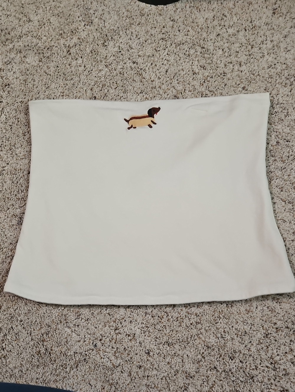 Hollister Hot Dog Double Lined Taylor Graphic Tube Top